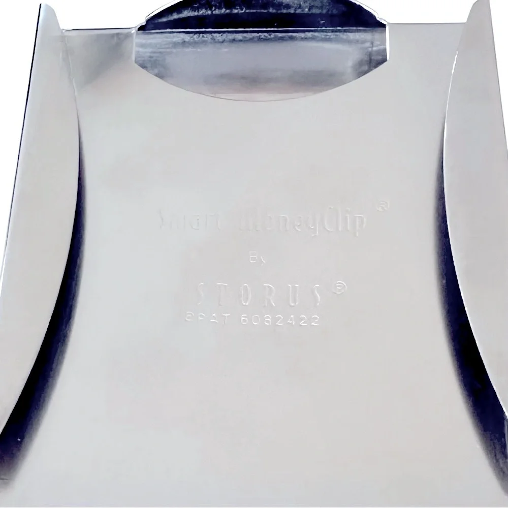 Storus Smart Pocket 2 Smart Money Clip Silver and Case
